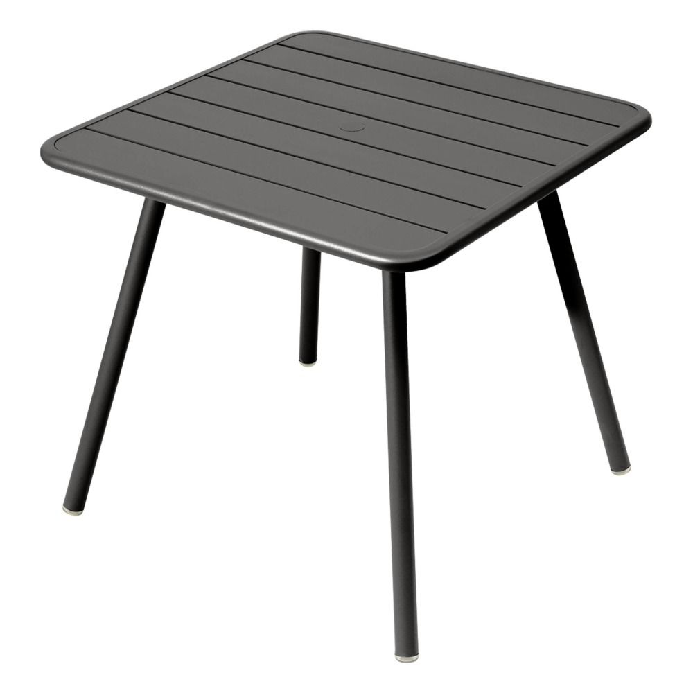 Fermob - Table Luxembourg 4 pieds 80x80 cm en aluminium - Réglisse