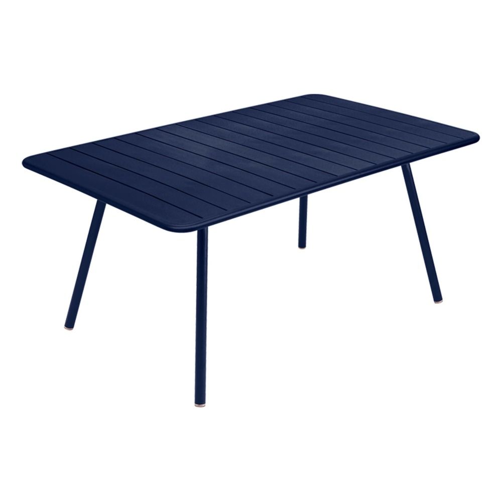 Fermob - Table Luxembourg 165x100 cm en aluminium - Bleu abyss