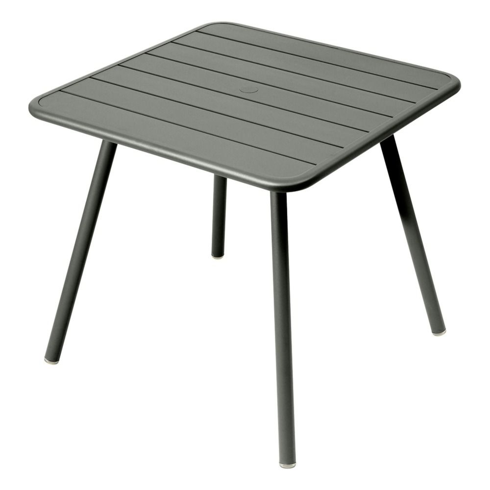 Fermob - Table Luxembourg 4 pieds 80x80 cm en aluminium - Romarin