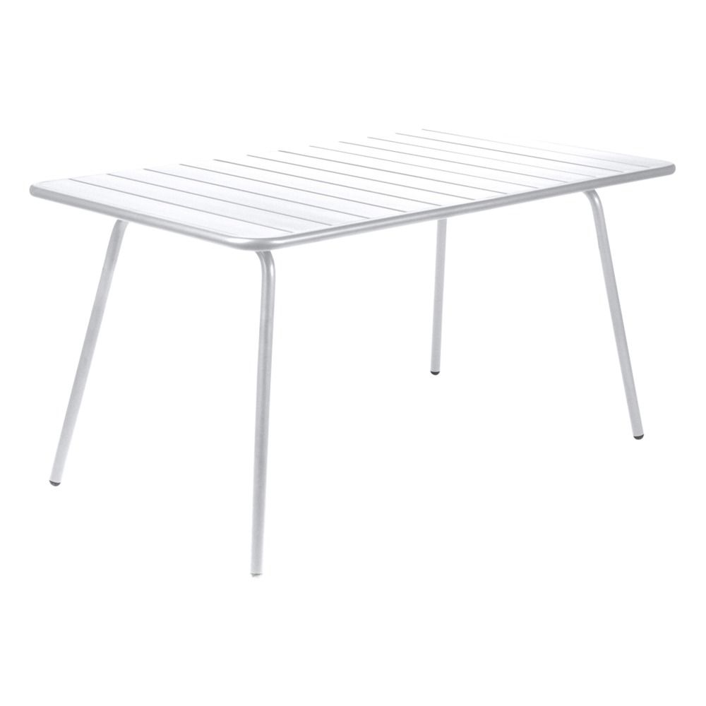 Fermob - Table Luxembourg 143x80 cm en aluminium - Blanc coton