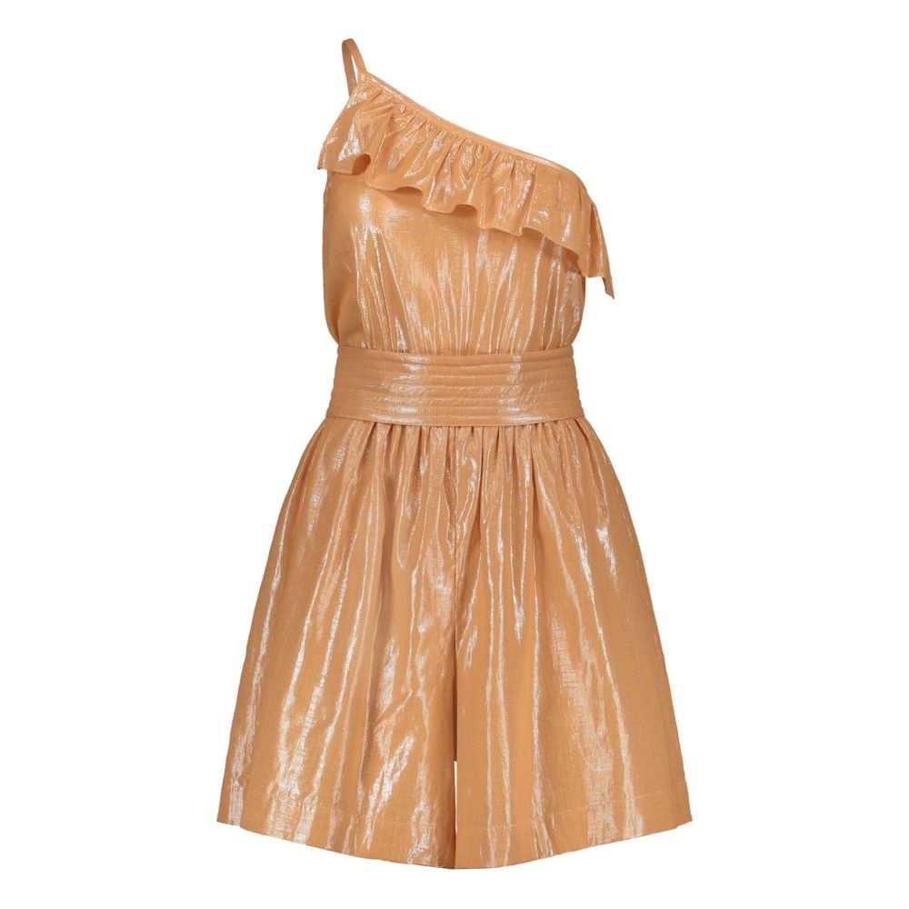 Polder - Comishort Asymétrique Lurex Smith - Fille - Rose pêche