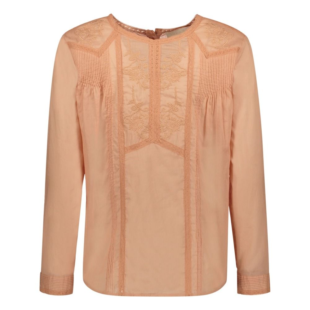 Vanessa Bruno - Blouse Brodée Inzo - Fille - Rose poudré