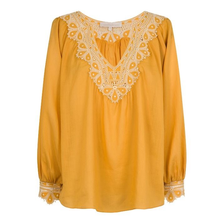 Vanessa Bruno - Blouse Brodée Ixo - Fille - Ocre