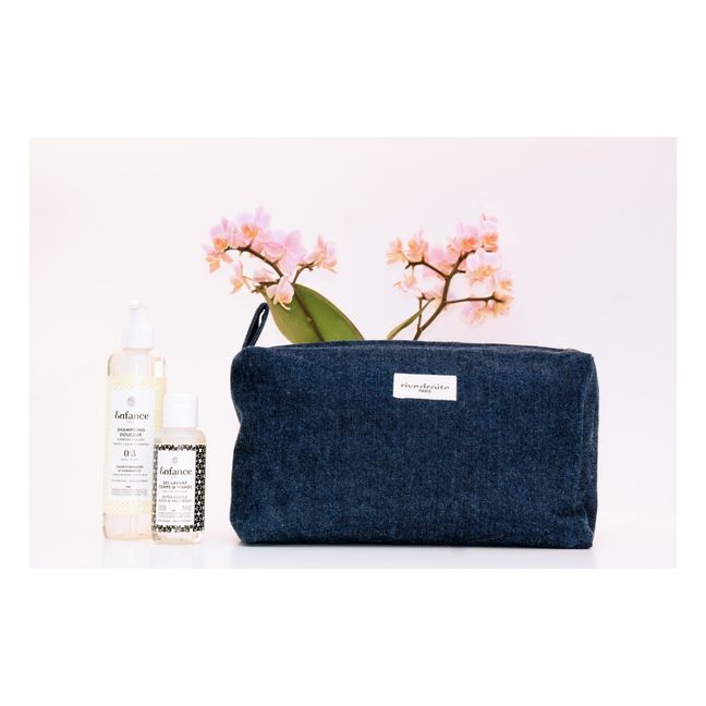 Trousse da Bagno Alma  in denim riciclato | Demin