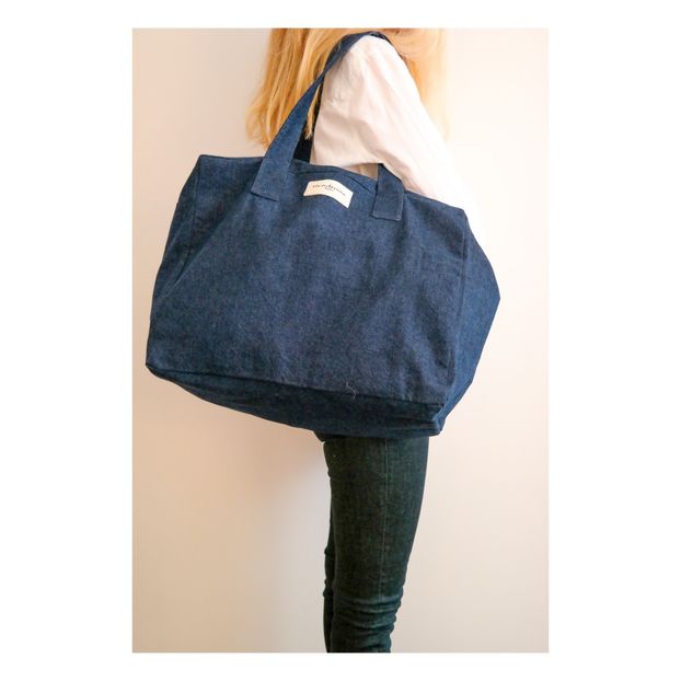 C lestin Recycled Denim Maternity Bag Denim brut