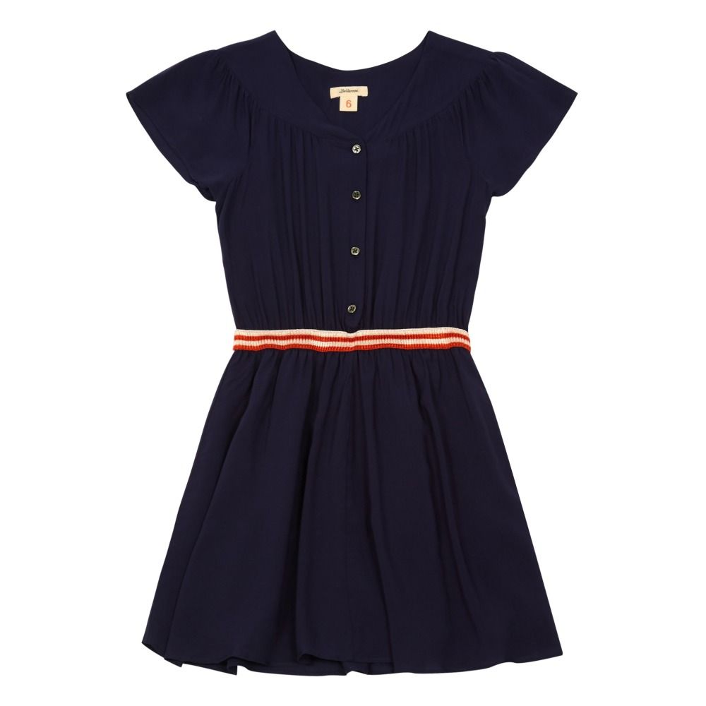 Bellerose - Robe Boutonnée Taille Elastique Alies - Fille - Bleu nuit
