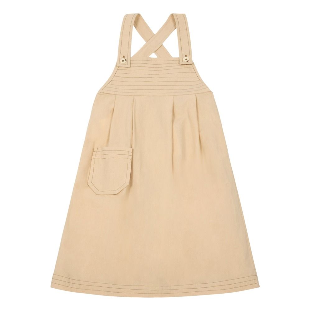 Polder Girl - Robe Salopette Surpiquée Daisy - Fille - Ecru