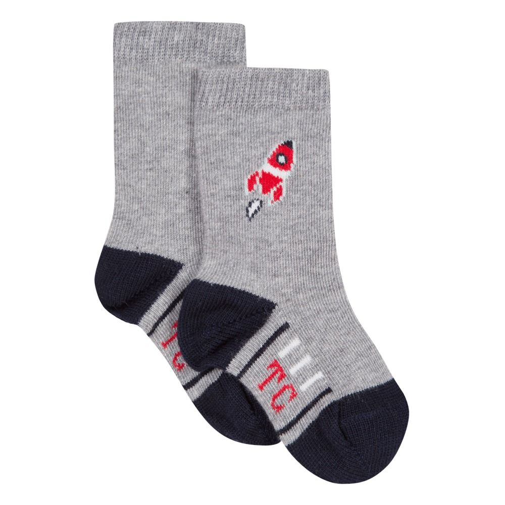 Tartine et Chocolat - Chaussettes Bicolores - Garçon - Gris chiné