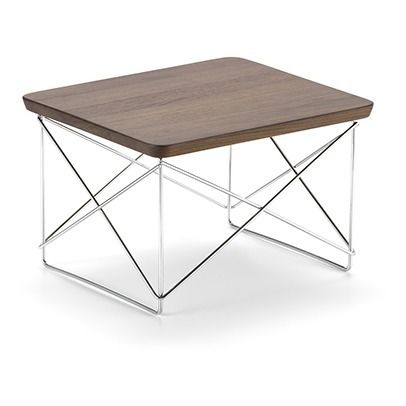 Mesa auxiliar Occasional LTR - Estructura cromada - Charles & Ray Eames, 1950 | Walnut- Imagen del producto n°0