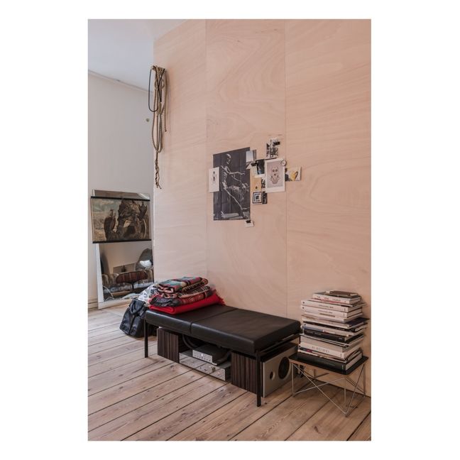 Table d'appoint Occasional LTR - Piétement chromé - Charles & Ray Eames | Noyer