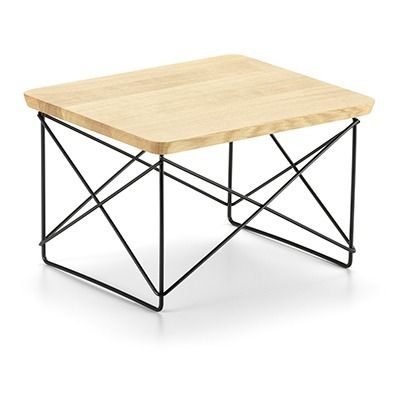 Mesa auxiliar Occasional LTR- Pié cromado - Charles & Ray Eames, 1950 | Roble