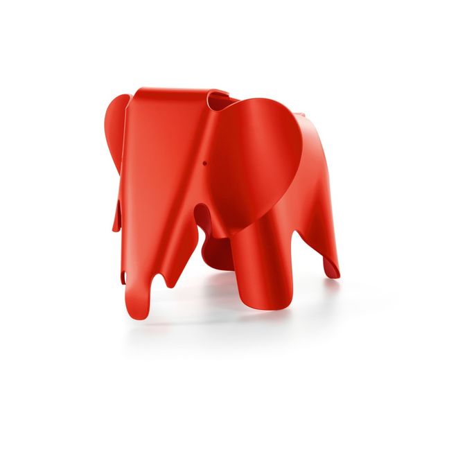 Eames Small Elephant Stool - Charles & Ray Eames, 1945 Rouge coquelicot