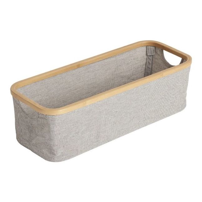 Changing Table Bamboo and Cotton Storage Basket 
