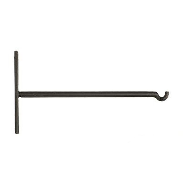 Garderobenhaken aus Metall 20 cm  | Schwarz