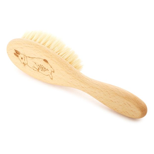 Brosse A Cheveux En Hetre Et Poils De Soie Lapin Hetre