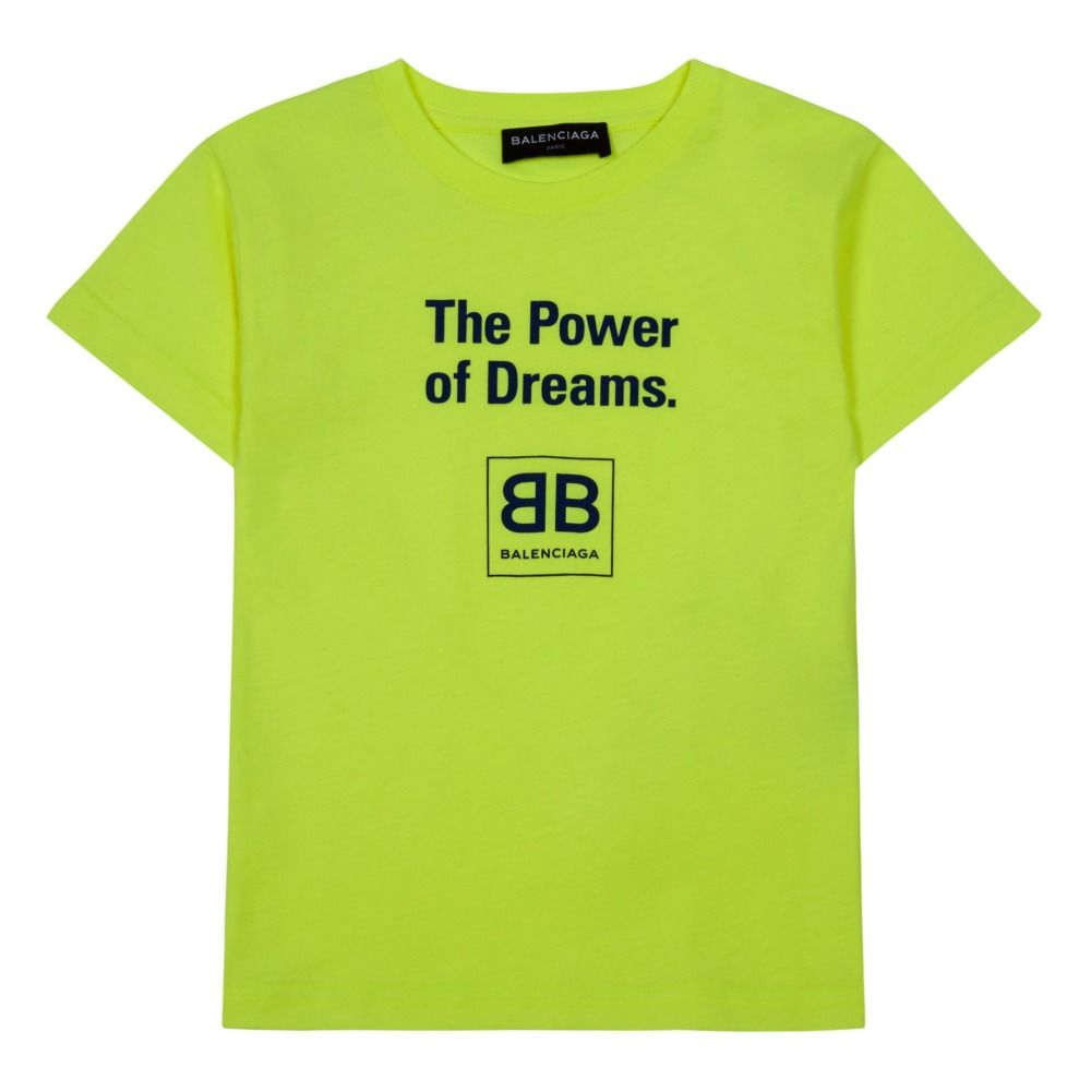 med undtagelse af komfort indbildskhed Balenciaga - The Power Of Dreams T-Shirt - Yellow | Smallable