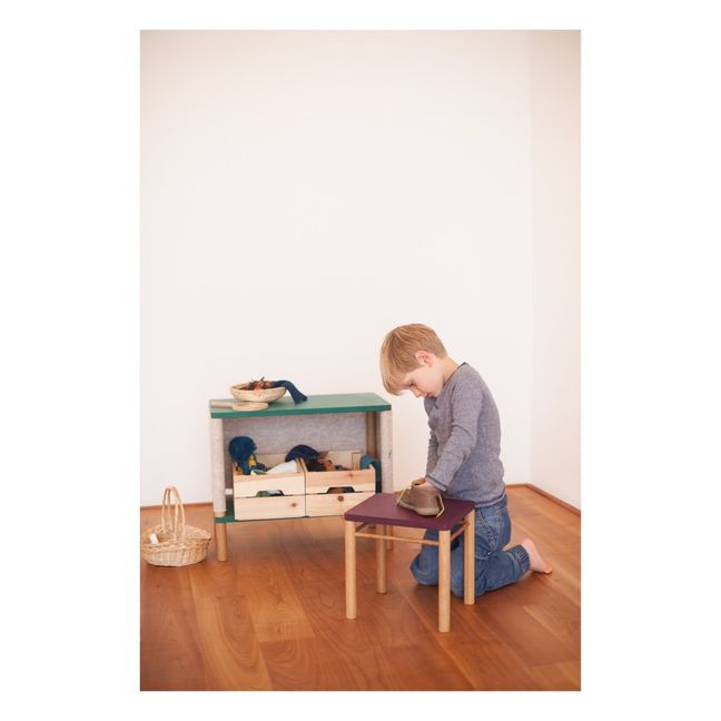 Verstellbarer Hocker Felix Montessori Inspiration  Mintgrün