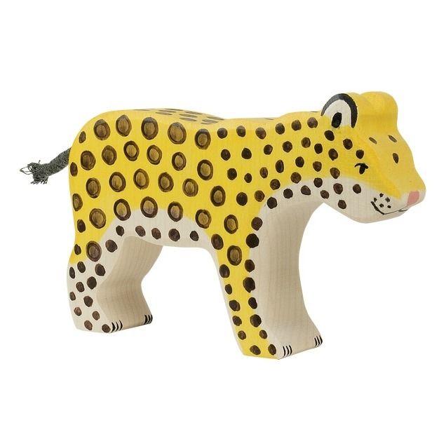 Figürchen aus Holz Leopard
