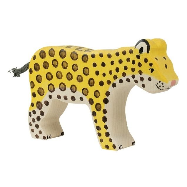 Figurita de madera Leopardo