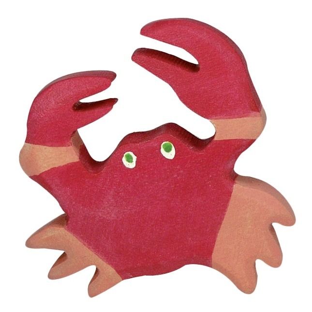 Figurine en bois crabe