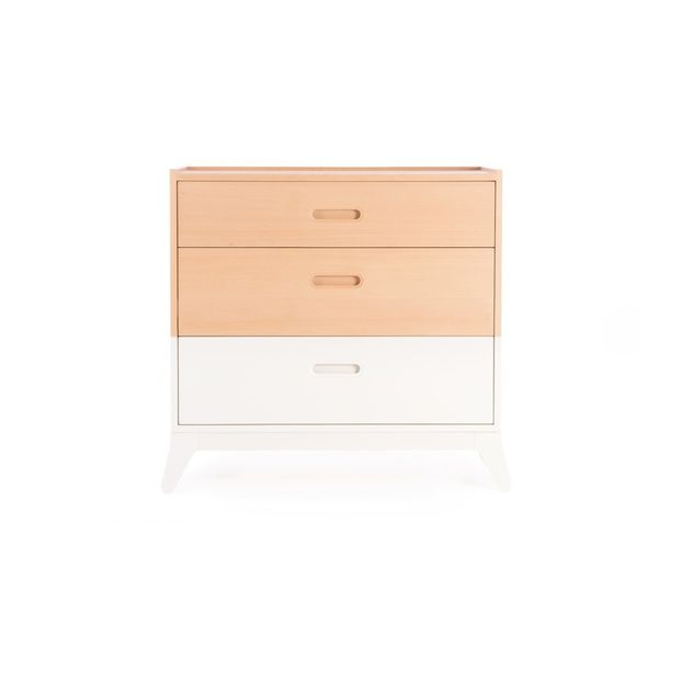 New Horizon 3 Drawer Chest Of Drawers White Nobodinoz Design