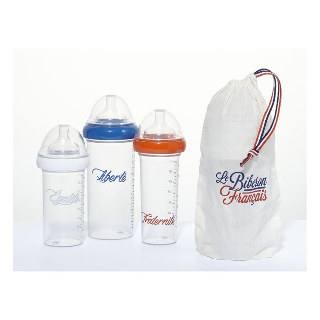 2er-Set Trinkflaschen Liberté Egalité Fraternité:210 ml + 210ml + 360 ml 