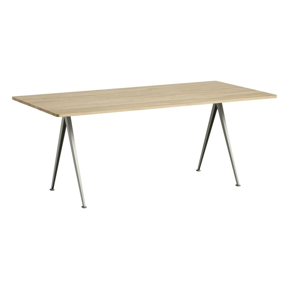 Hay - Table 190x85 cm Pyramid 02 en chêne laqué mat - Réedition Friso Kramer & Wim Rietveld - Beige