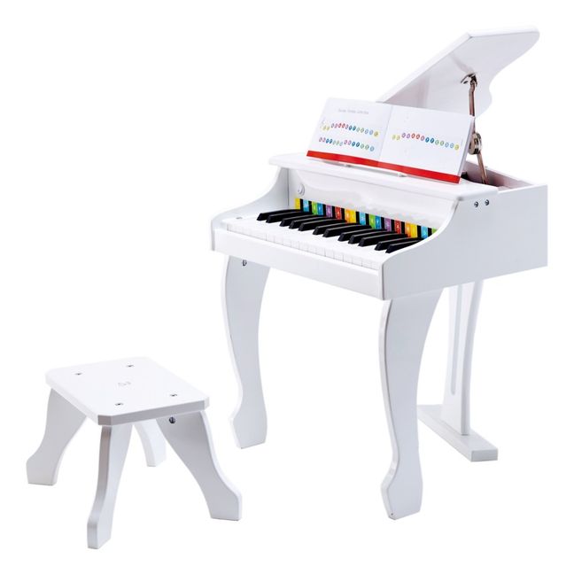 Piano de mesa electrónico y banco