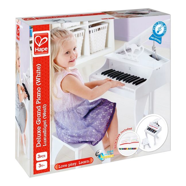 Piano de mesa electrónico y banco