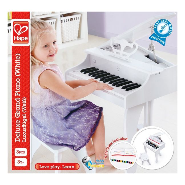 Piano de mesa electrónico y banco