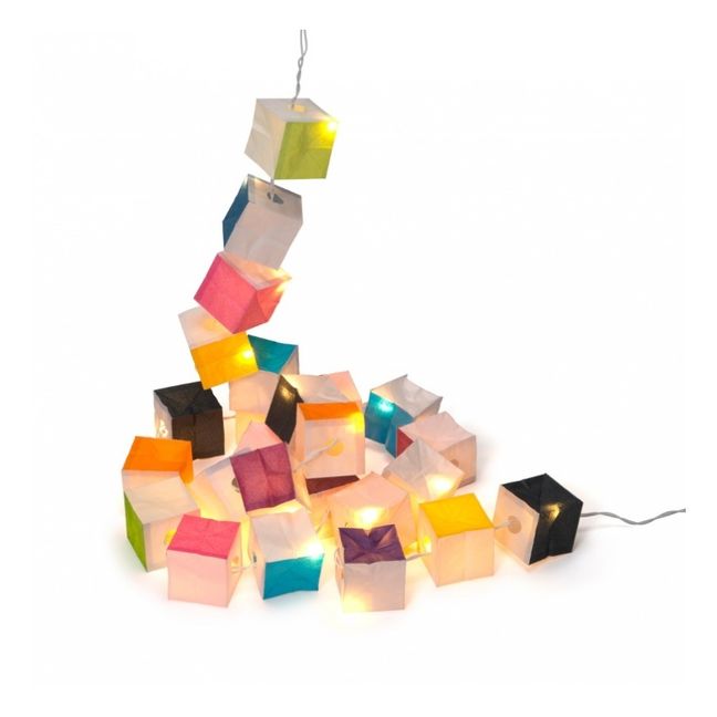 Multicoloured LED Cubist Garland
