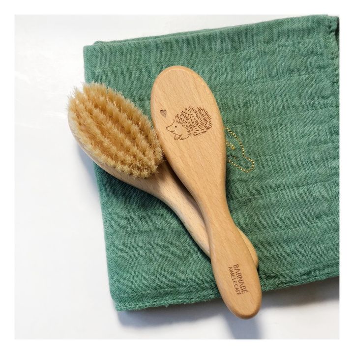 Cepillo para el pelo de haya y cerdas de seda Erizo- Imagen del producto n°3