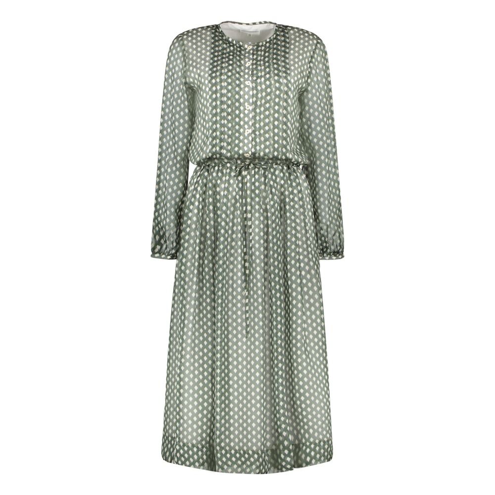 Chloé Stora - Robe Soie Ronald - Femme - Vert