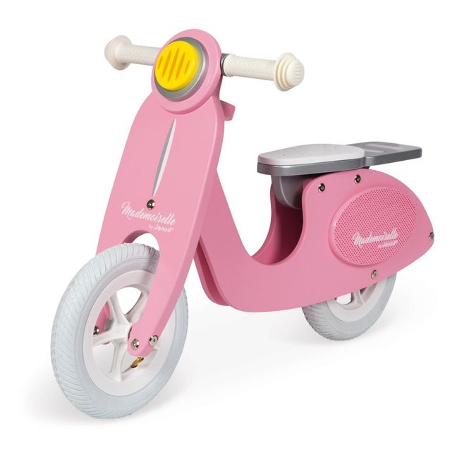 Scooter Mademoiselle en bois et sa valisette