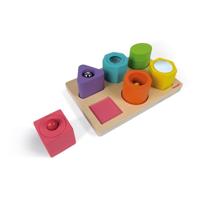 Puzzle 6 cubes sensoriels en bois