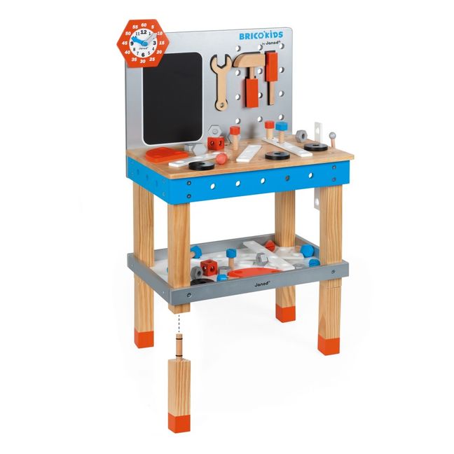 Brico Kids Wooden Magnetic Workbench with Acessories 
