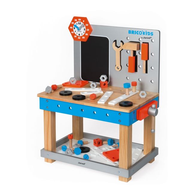 Taller Magnético Gigante Brico'Kids de madera con accesorios