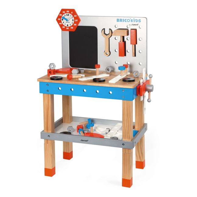 Brico Kids Wooden Magnetic Workbench with Acessories 