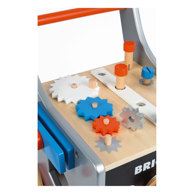 Brico'Kids Werkbankwagen aus Holz 25 Accessoires