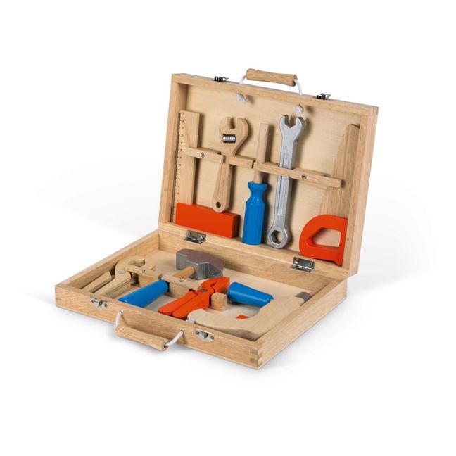 LIO® Boîte à outils miniature modèle de boîte à outils en bois pour