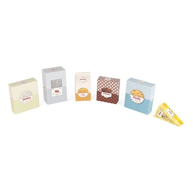 Wooden Market with 32 Accessories 
