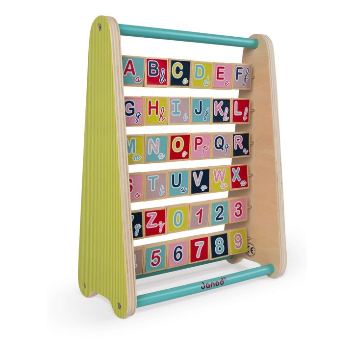 wooden alphabet abacus