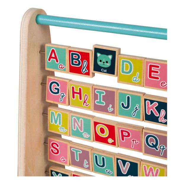 NUOVO Alfabeto In Legno Abacus LETTERE colori corrispondenti ortografia Baby Giocattolo eco legno 