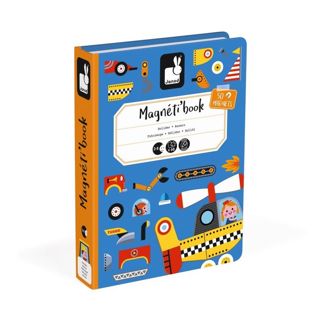 Race Car Magnetic Book - 50 magnets 