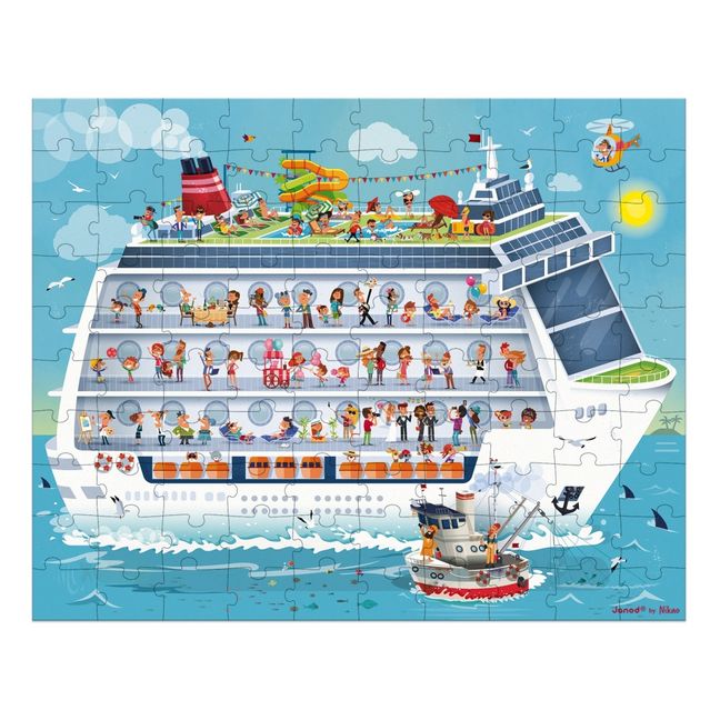 Puzzle barco de crucero - Set de 2 puzzles 100 y 200 piezas