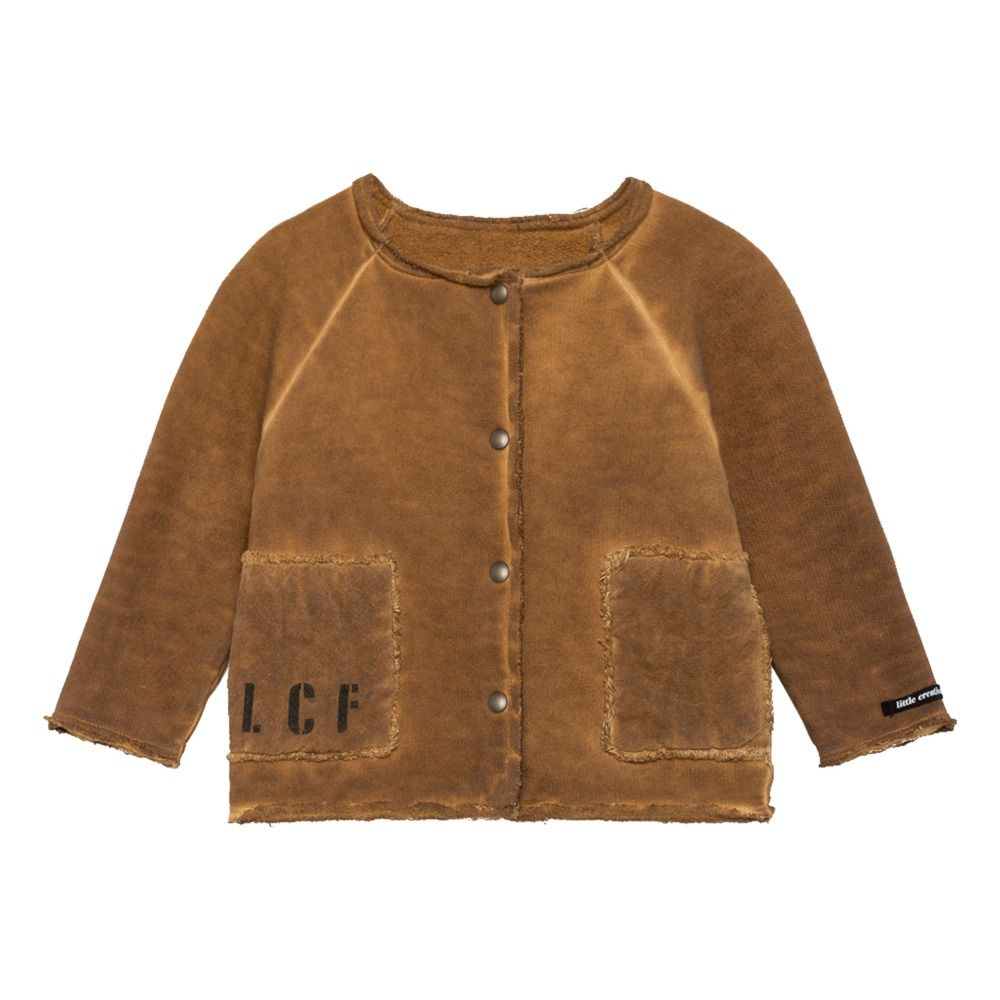 Little Creative Factory - Cardigan Molleton - Fille - Camel