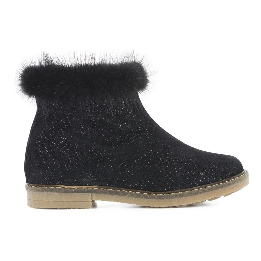 Pom d'Api - Boots Trip Mink - Fille - Noir