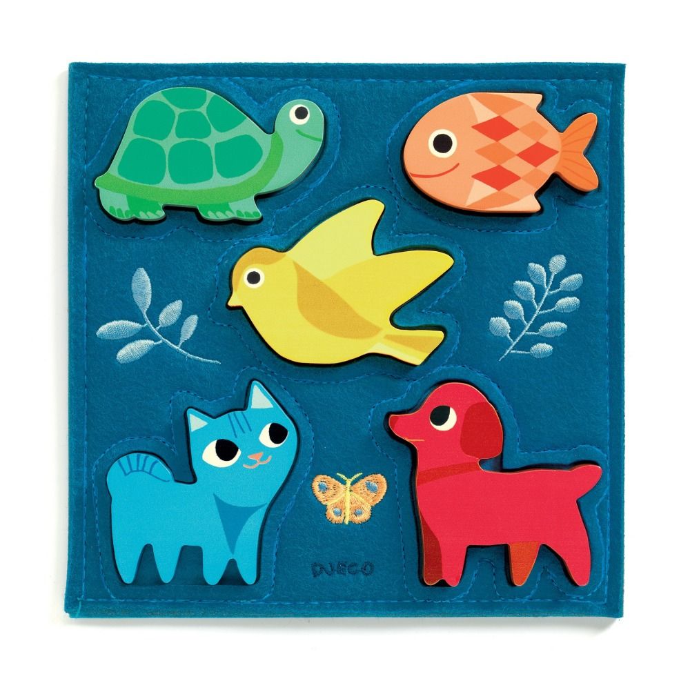 Djeco - Puzzle en relief Gataki - Multicolore