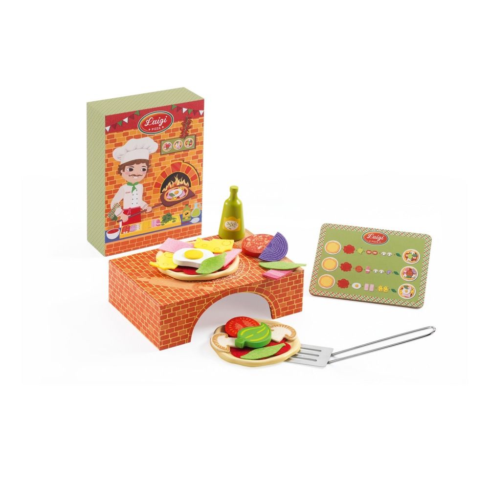 Djeco - Jeu de pizzas Luigi Pizza - Multicolore