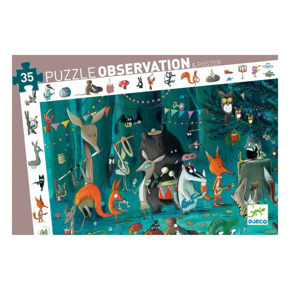 Djeco - Puzzle Observation L'orchestre - 35 pièces - Multicolore